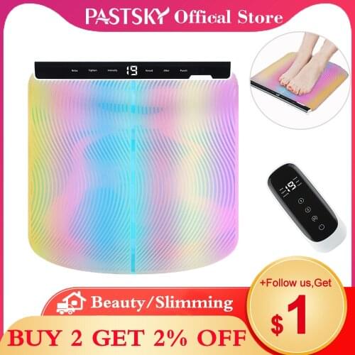 EMS Intelligent Foot Massager Pad Acupoint Muscle Stimulation Remote Control Colorful Mat Blood Circulation Relieve Pain Charge