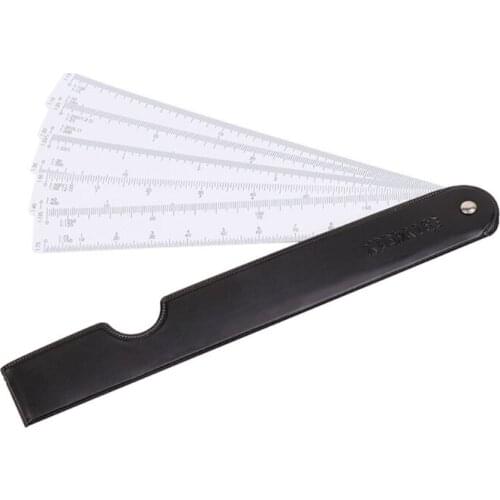 Fan Shape Architects Scale Ruler For Graphics Design Multi Ratio Measure Scale X6HD