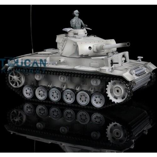 Heng Long 1/16 TK7.0 Customized Panzer III L RTR RC Tank 3848 Metal Tracks Wheels TH17345