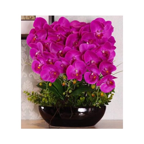 Artificial Flower Phalaenopsis flower simulation suite living room decoration flower vase ornaments