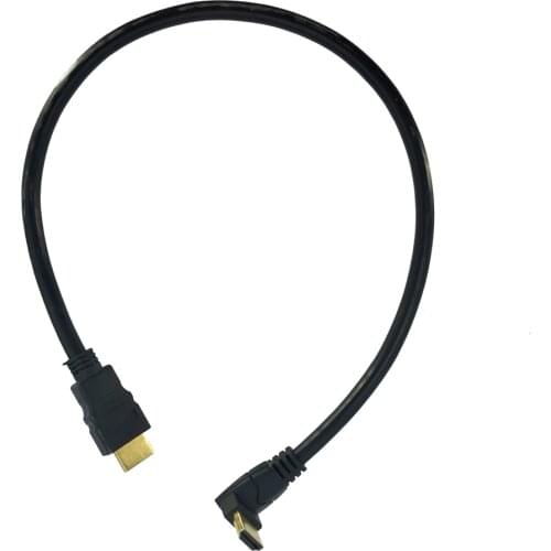 90Degree Elbow HD-MI Cable 30CM Cord Right Angle 4K Ultra HD 3D 1080P Ethernet & Audio ARC for PC Computer TV Display