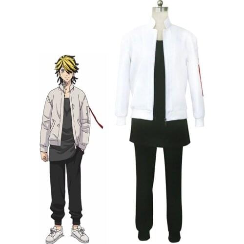 Tokyo Revengers Team Walhalla Costumes Hanemiya Kazutora Cosplay Costume Include Jackets Tops Pants Unisex Sportswear Suits