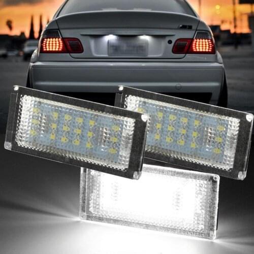 1 Pair 18-LED Car Rear Number License Plate Light Lamp for BMW 3 Series E46
