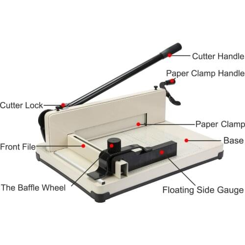 VEVOR A4 Paper Cutting Machine Offices Schools Churches Businesses 600 Sheets of Paper Effortlessly Razor Sharp