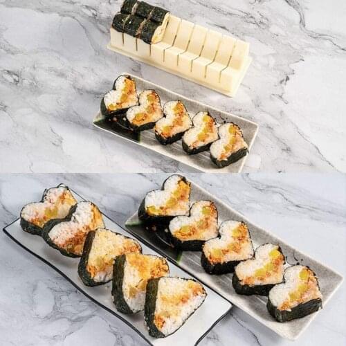 Multifunctional Sushi Tool Rice Ball Making Mold, Seaweed Sushi Maker, 10-Piece Sushi Set