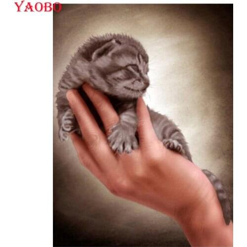 Mosaic Cross Stitch painting Diamond Embroidery Cute animal cat Picture Of Rhinestone Diamond Painting Full Square/round drills