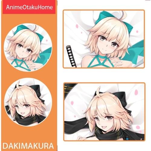 Anime Fate/Grand Order Meltlilith Meltryllis Okita Souji Throw Pillow Cover Hug Pillowcase Otaku Bedding Dakimakura Pillow Case