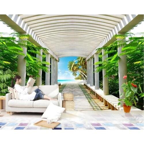 Beibehang Custom wallpaper 3d large seamless mural papel de parede landscape wallpaper sofa background wall papers home decor