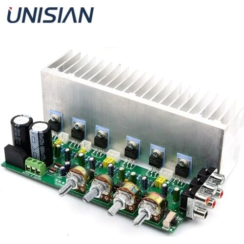 UNISIAN LM1875 5.1 Channel Audio Amplifier Board 6*25W 6 channels Surround Center Subwoofer Power Amplifiers For Home Theater