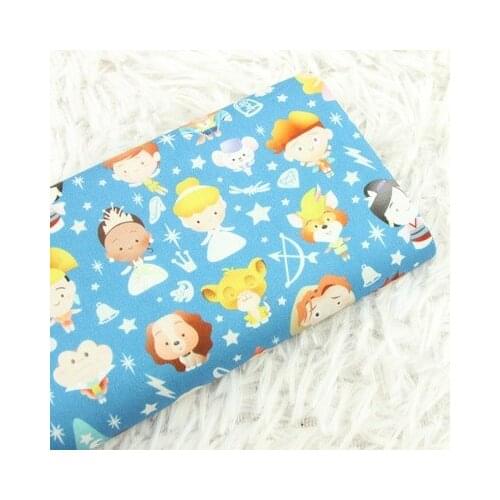 Half Yard Pure Cotton Fabric Plain Digital Printing Cartoon DIY Patchwork Bag Sewing Quilting Fabrics For Patchwork Needlework