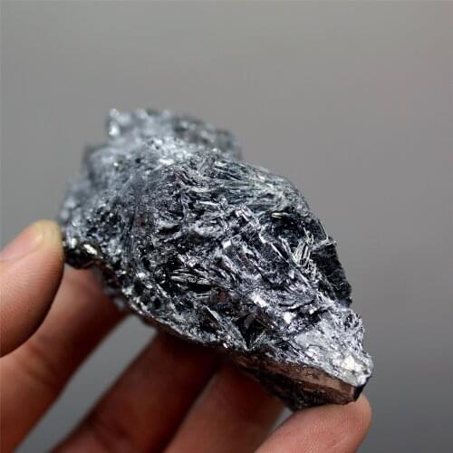 210g Natural rare Stibnite mineral specimen stones and crystals healing crystals quartz gemstones from China free shipping
