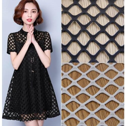 Big Hole Net Mesh Cloth Fabric Large Lace Garment Fabric Dress Hollow Lining Stockings DIY Craft