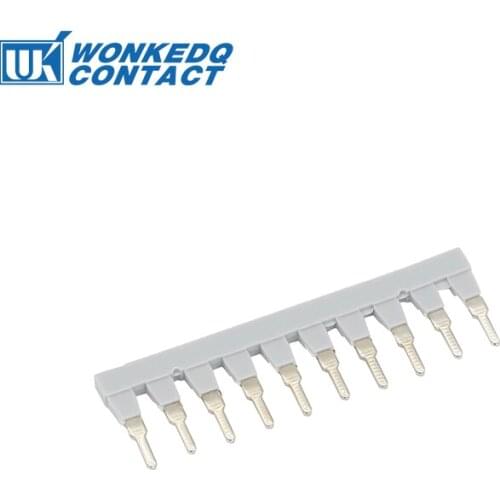 10Pcs EB10-8 Insertion Bridge For UK6N UK5-HESI ERTK/URTK DIN Rail Terminal Block Electrical Connector EB 10-8 Wiring Jumpers