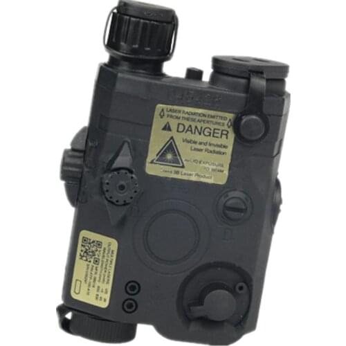 Tactical PEQ 15 LA-5 Battery Case battery box + green laser for 20 mm Black DE FG