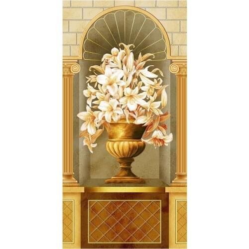 Vestibule Yellow Flower Vase Diamond Painting Oil Floral Round Full Drill Nouveaute DIY Mosaic Embroidery 5D Cross Stitch Gifts
