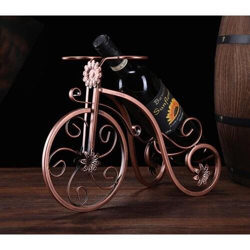Wine rack Wine glass holder decoration European iron art wine bottle shelf creative goblet hanging upside down wine holeder