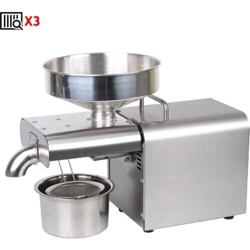 Screw Stainless Steel Cold And Hot Oil Press Automatic Home Business Squeezing Machine Almond Peanut Olive Extraction Equipment