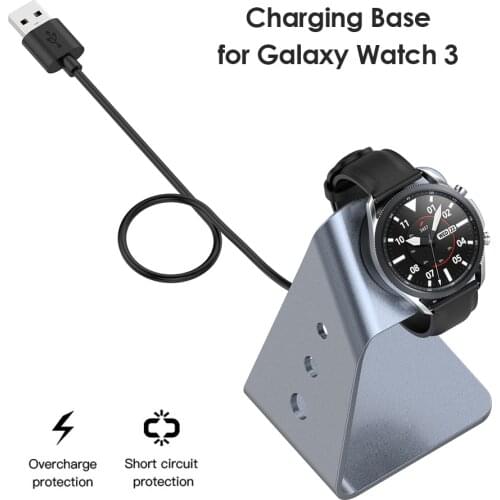 150cm Smartwatch Charger Stand Aluminum Alloy Charging Holder Station for Samsung Galaxy Watch 3 45mm 41mm Active 2 1 40mm 44mm