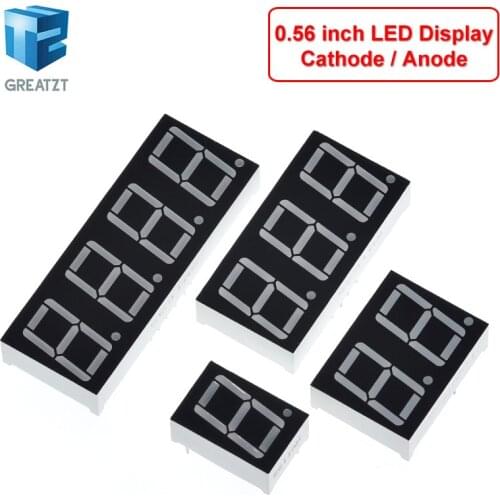 0.56 inch LED display 7 Segment 1 Bit/2 Bit/3 Bit/4 Bit Digit Tube Red Common Cathode / Anode Digital 0.56 inch led 7segment
