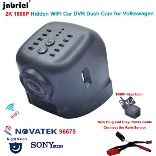 2K New Car DVR Dash Camera for Volkswagen Tiguan Tarek Atlas Polo Passat Touran Taigun Golf Arteon Sharan Arteon Multivan Skoda