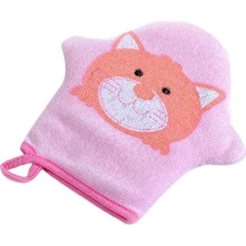 3Colors Cartoon Super Soft Cotton Baby Bath Shower Brush Cute Animal Modeling Sponge Powder Rubbing Towel Ball for Baby Children
