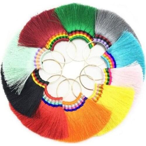 4pcs silk tassels Pendant Earrings charms making crafts jewelry Accessories