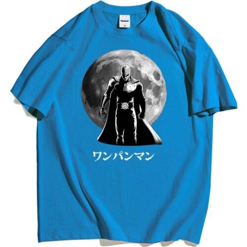 Anime One Punch Cool Cartoon Printing Hip Hop New T shirts Men Round Neck Harajuku Tees For Mens Brand Street T-shirts Male