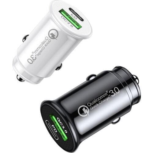 48W Dual USB Car Charger QC Fast Phone Charge Adapter Plug For iPhone 12 11 AirPods Xiaomi Huawei Samsung