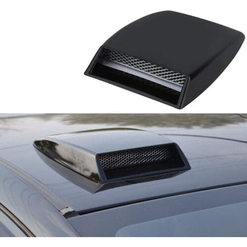 Automobiles Car styling Universal Decorative Air Flow Intake Scoop Turbo Bonnet Vent Cover Hood Black Car Accessories