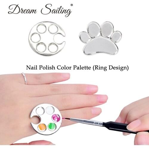 Stainless Steel Color Display Palette Pallet False Nail Art Gel Polish Varnish Color Shelf Practice Board Manicure Tool Cute