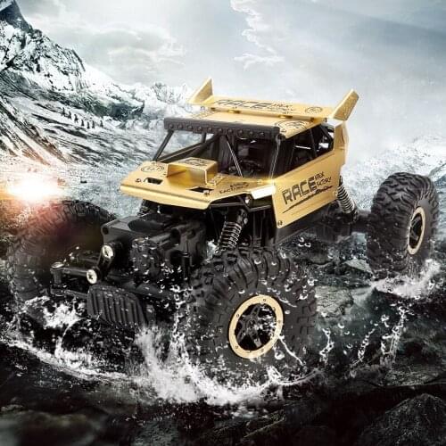 Remote control cross-country wireless charging alloy four-wheel drive climbing car boys toy car