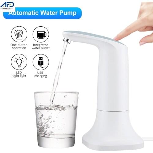 Bottle Pump with LED Light Electric Drinking Water Pump Dispenser Portable Electric Water Dispenser Drinking Water Bottle