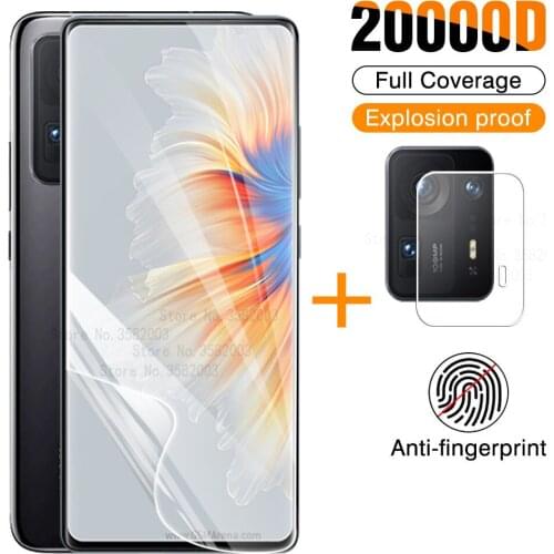 2in1 camera lens glass hydrogel film for Xiaomi mix 4 xiomi xiaomix4 mi x 4 mi x4 xaomi x4 6.67inch Soft Hydrogel Film not glass