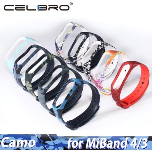 Camouflage Camo Strap for Xiaomi Mi Band 4 Bracelet Correa For Mi Band4 Band3 MiBand4 Miband3 Miband 4 Pulsera Silicone Cute TPU