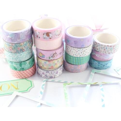 Domikee cute candy cartoon Japanese diary journal decorative DIY washi tape roll school student kawaii masking tape stationery