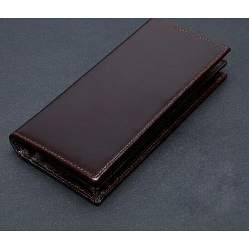 Mens Wallet Genuine Leather Man Wallet with Coin Pocket Zipper Portomonee Money Bag Cash Coin Card Long Wallets Purse for Phone