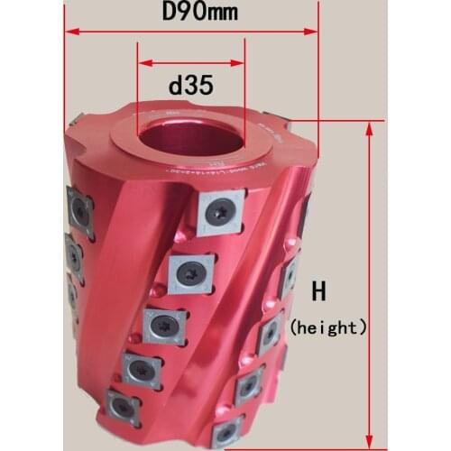 Disposable Spiral Cutter Head Pineapple Cutter Head Woodworking Tools Four Side Planer Tool For Vertical Milling Smooth Tool
