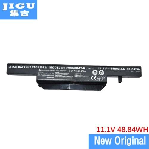 JIGU 11.1V 48.84WH Original Laptop Battery For Clevo 6-87-W650S-4D4A2 W650BAT-6 S650SC W650SC W650SR W650SZ W650SH
