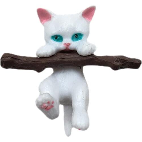 Branch Cat Car Pendant Rearview Mirror 3D Pendant Car Interior Decoration Gifts for Girls Car Interior Hanging Decoration