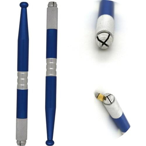 Freeshipping 5Pcs/Lot Permanent Makeup 3D Microblading Tattoo Pen Eyebrow Blade Permanent Makeup Tattoo Manual Pen