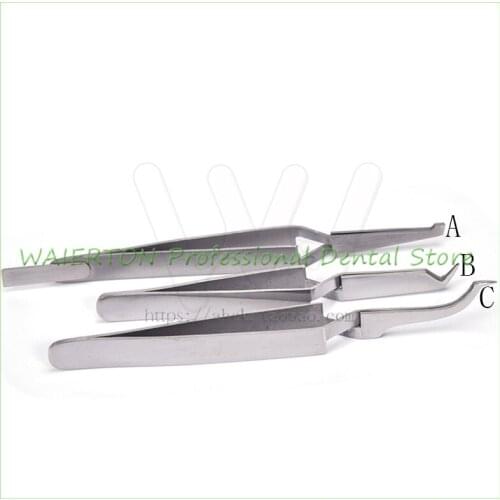 Dental mouth tweezers orthodontic brackets clamp tweezers dental tools