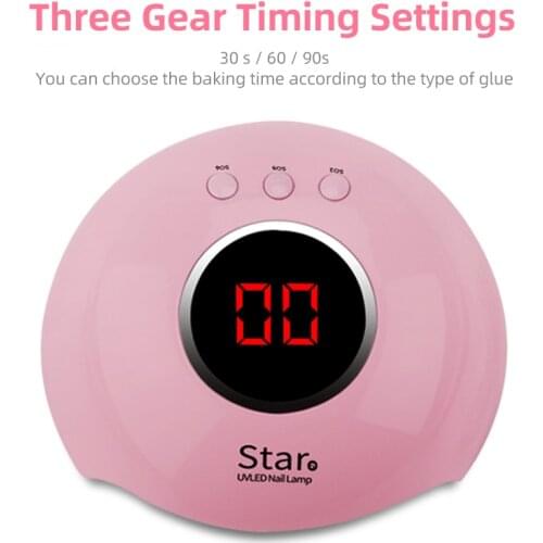 36W UV Lamp For Manicure LED Nail Dryer Lamp 12 Led Lights Curing All Gel Polish Drying UV Gel USB Smart Timing Nail Art Tools