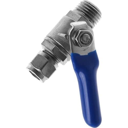 Water Purifier Reverse Osmosis Tee Inlet Ball Valve Set 1/2" BSP To 1/4" Tube A0NC