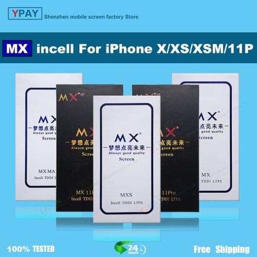 MX Incell Screen For iPhone X Xs Max 11PRO LCD Display Touch Screen Digitizer Assembly No Dead Pixel Replacement Parts + Gift