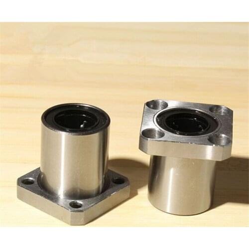 2Pcs LMK12UU 12x21x30mm CNC Linear Motion Bushing Ball Bearing Square Flange Type