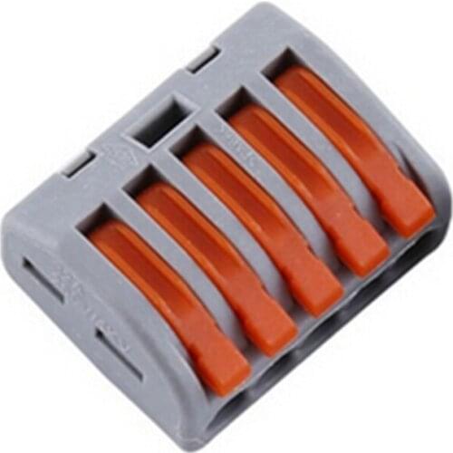 20pcs PCT-212 /222-413/PCT-215 Universal Compact Wire Wiring Connector 2/3/5 pin Conductor Terminal Block Lever
