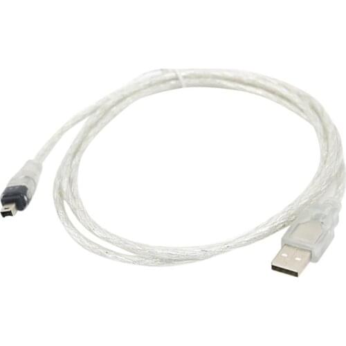 50% Wholesales 1.5m USB to IEEE 1394 Firewire 4 Pin Adapter Cable Converter Cord for iLink