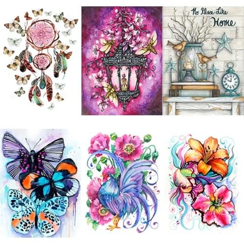 5D DIY Diamond Painting Color Scenery Butterfly Diamond Embroidery Animal Full Square Round Rhinestones Crafts Home Decor Gift