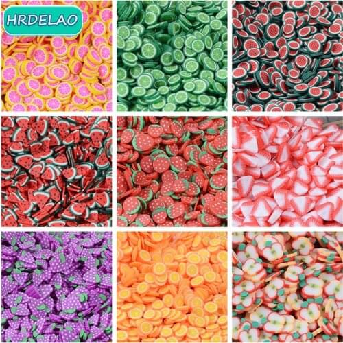 800pcs Strawberry Lemon Fruit Slices All for Slimes additives Contain Charms Fillers For Nail Art Supplies Access Decor Toy Gift