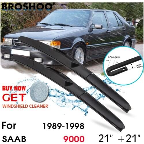 Car Wiper Blade Front Window Windscreen Windshield Wiper Fit Blades Accessories For SAAB 9000 21''+21'' 1989-1998